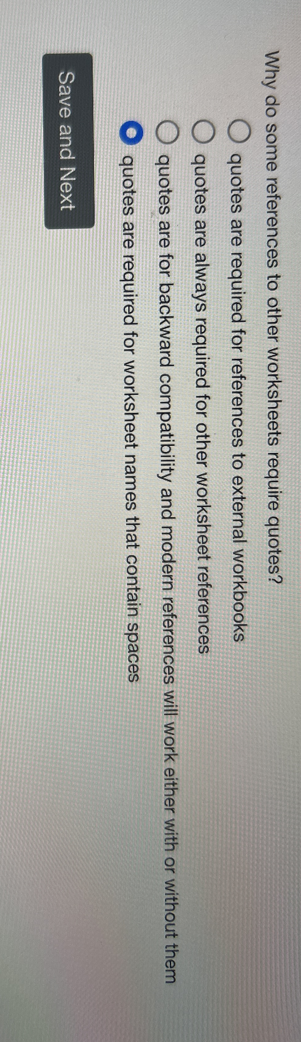 Why do some references to other worksheets