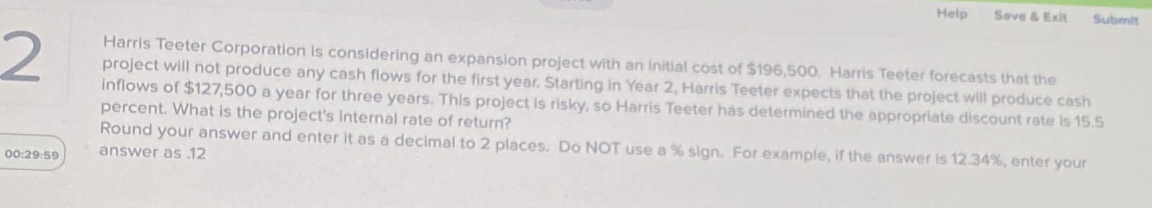 Help Save & Exit Submit 2 Harris Teeter