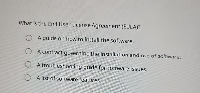 What is the End User License Agreement ( EULA ) ?