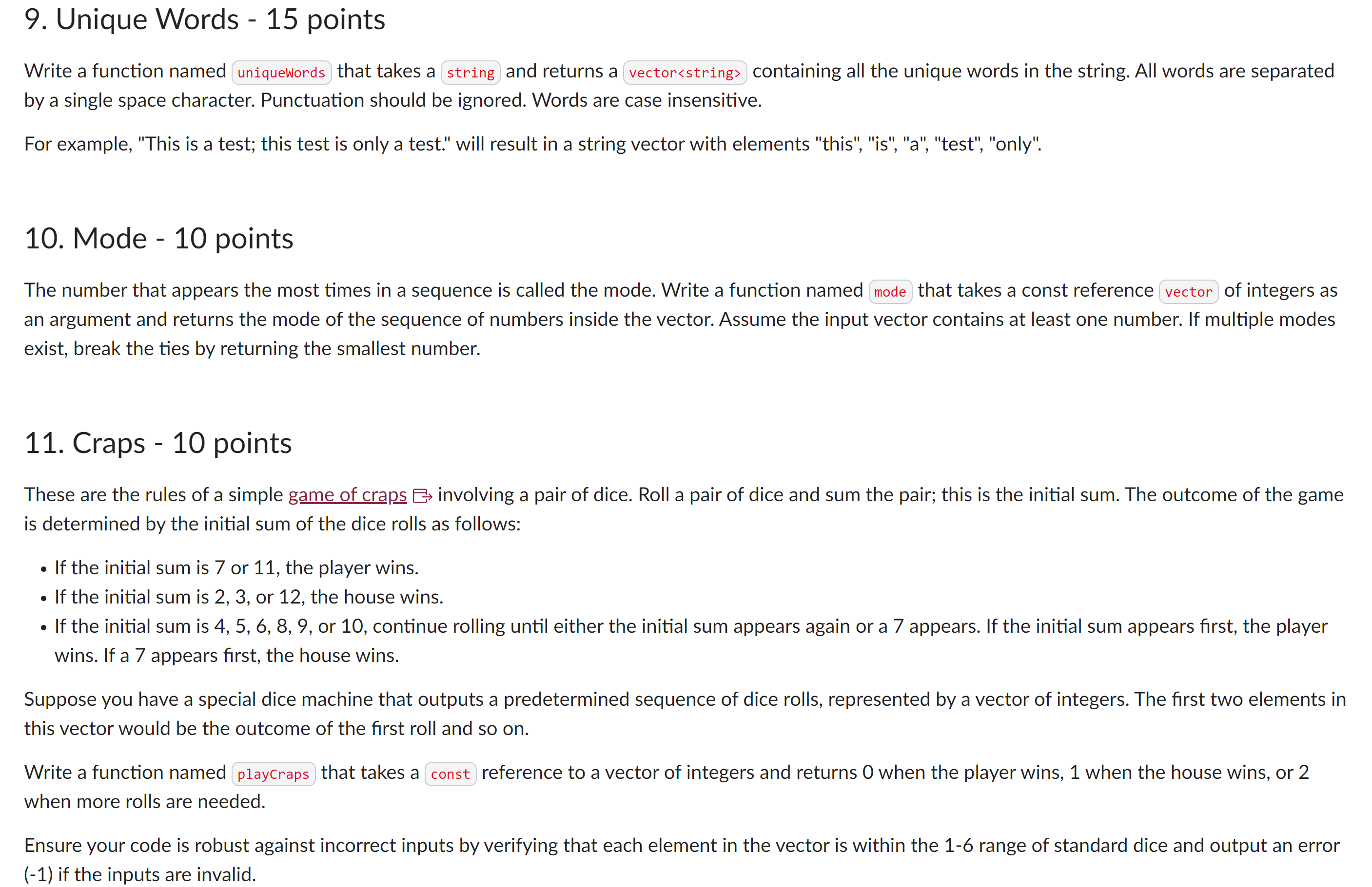 C + + , VS Code! For example, "This is a test;