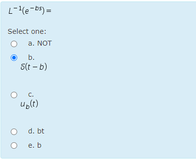 code class = "asciimath" > L ^ ( - 1 ) ( e ^ ( -