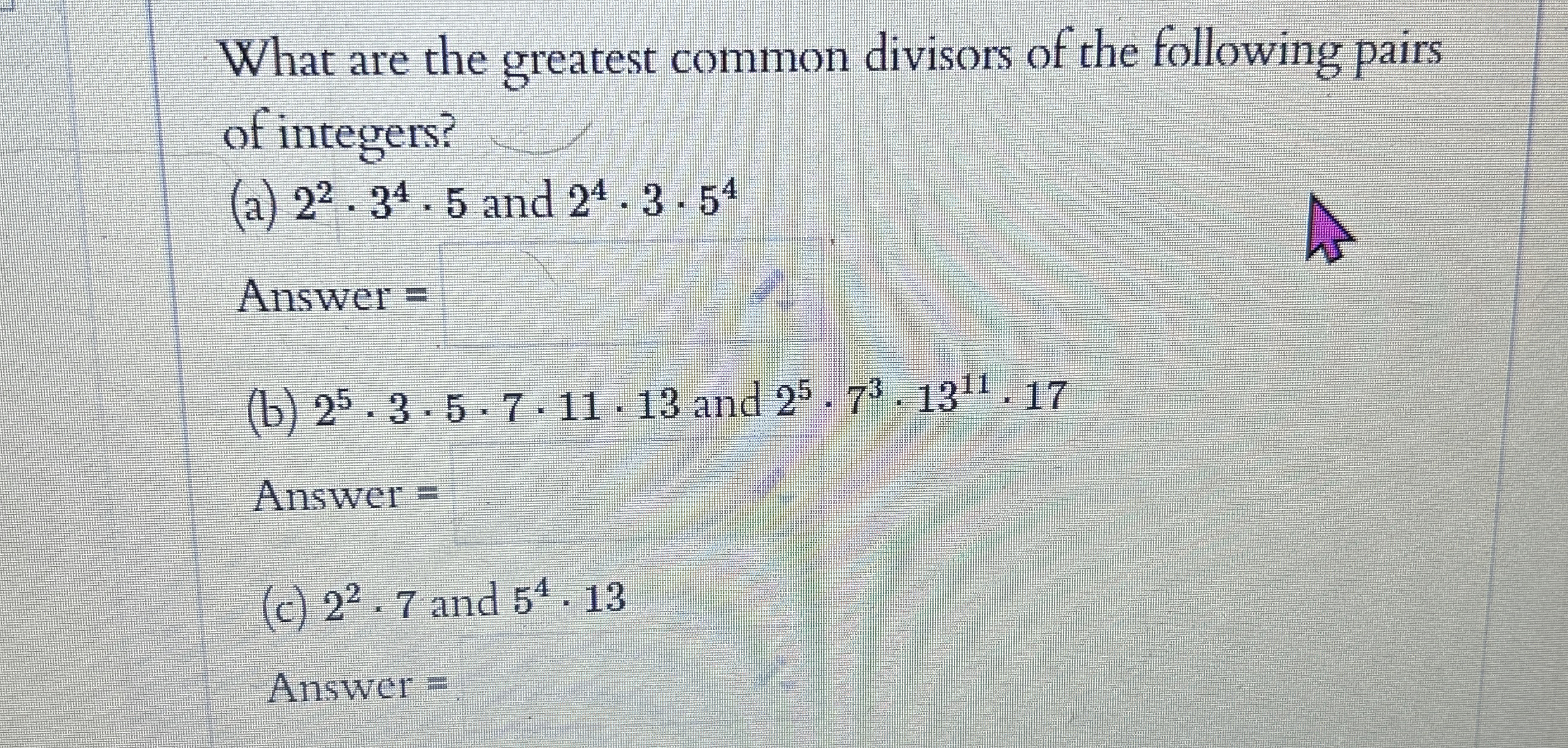 What are the greatest common divisors of the