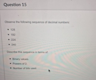 Observe the following sequence of decimal