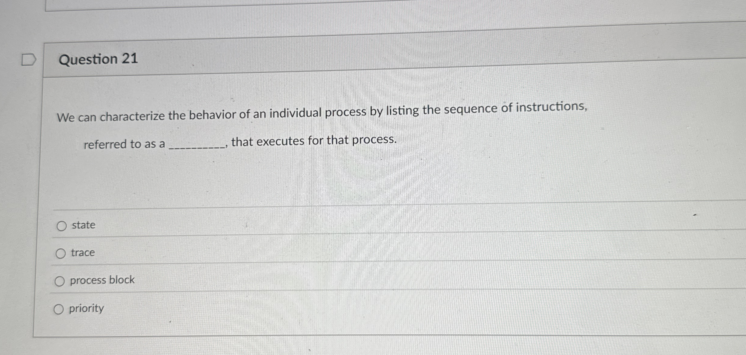 Question 2 1 We can characterize the behavior of