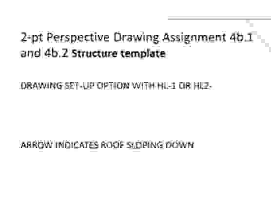 2 POINT PERSPECTIVE Structure template ARROW