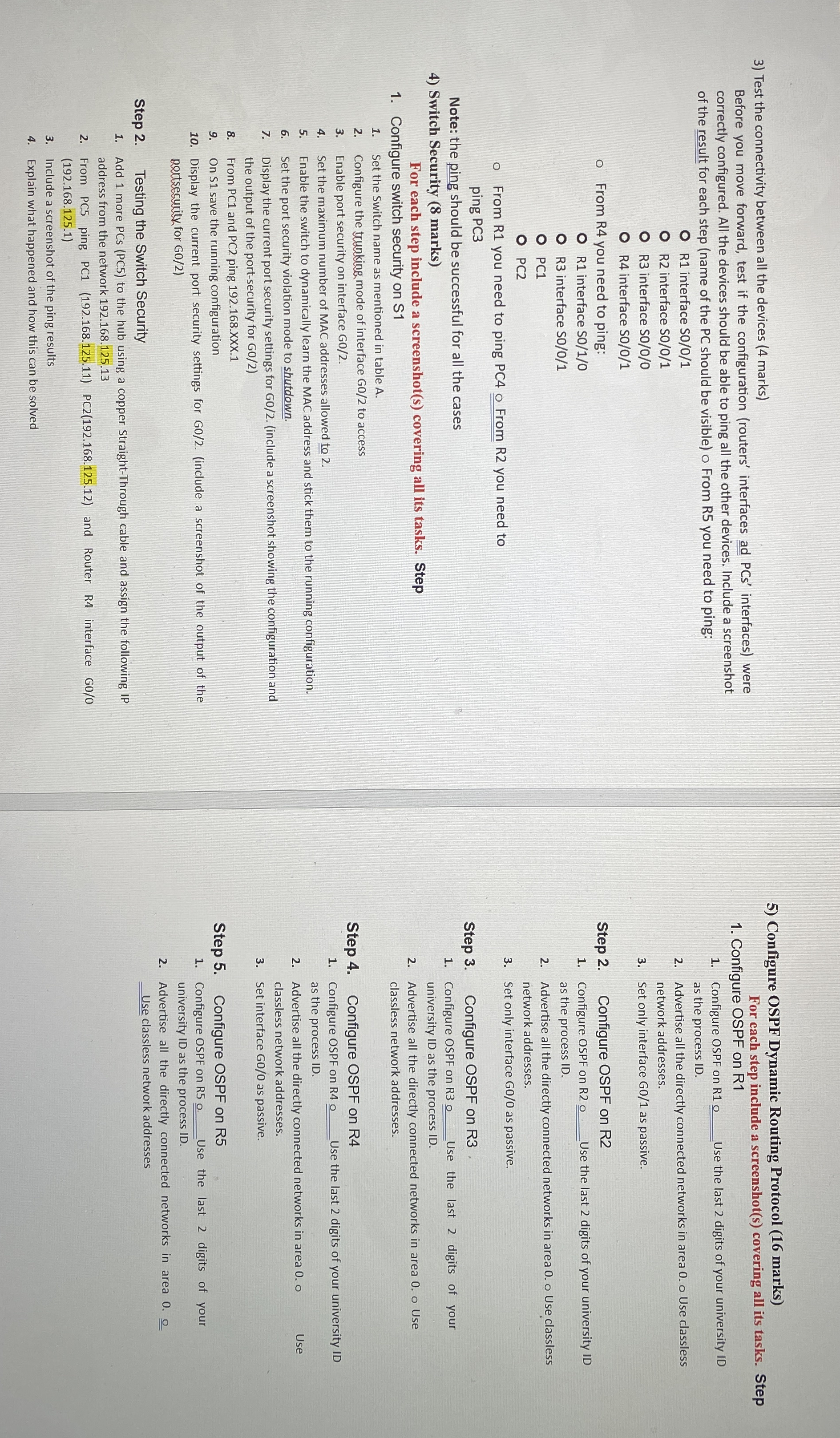 I want a clear answer for this question by steps