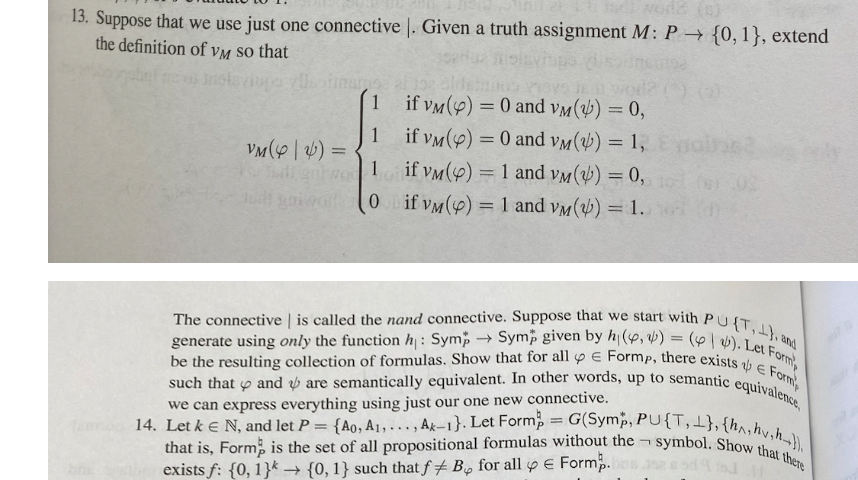 The connective | is called the nand connective.