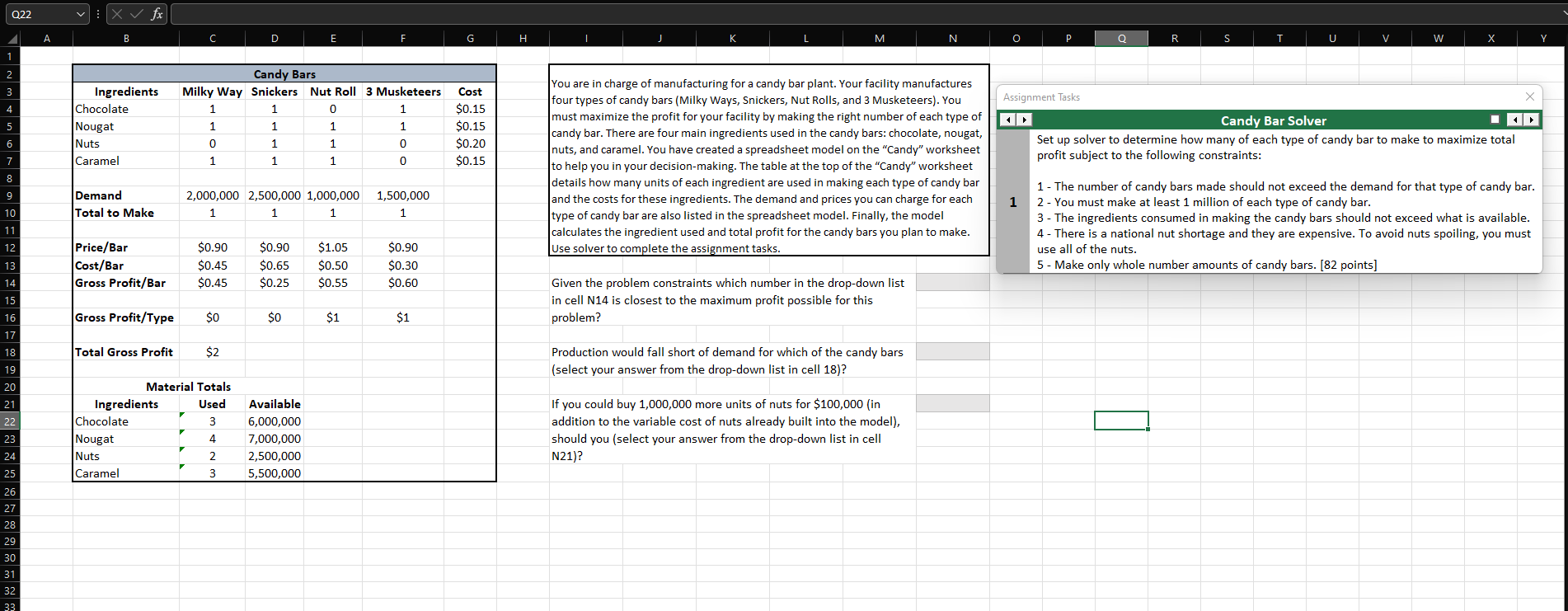 Q22 vi XVfx B D G O Q W Candy Bar Ingredients