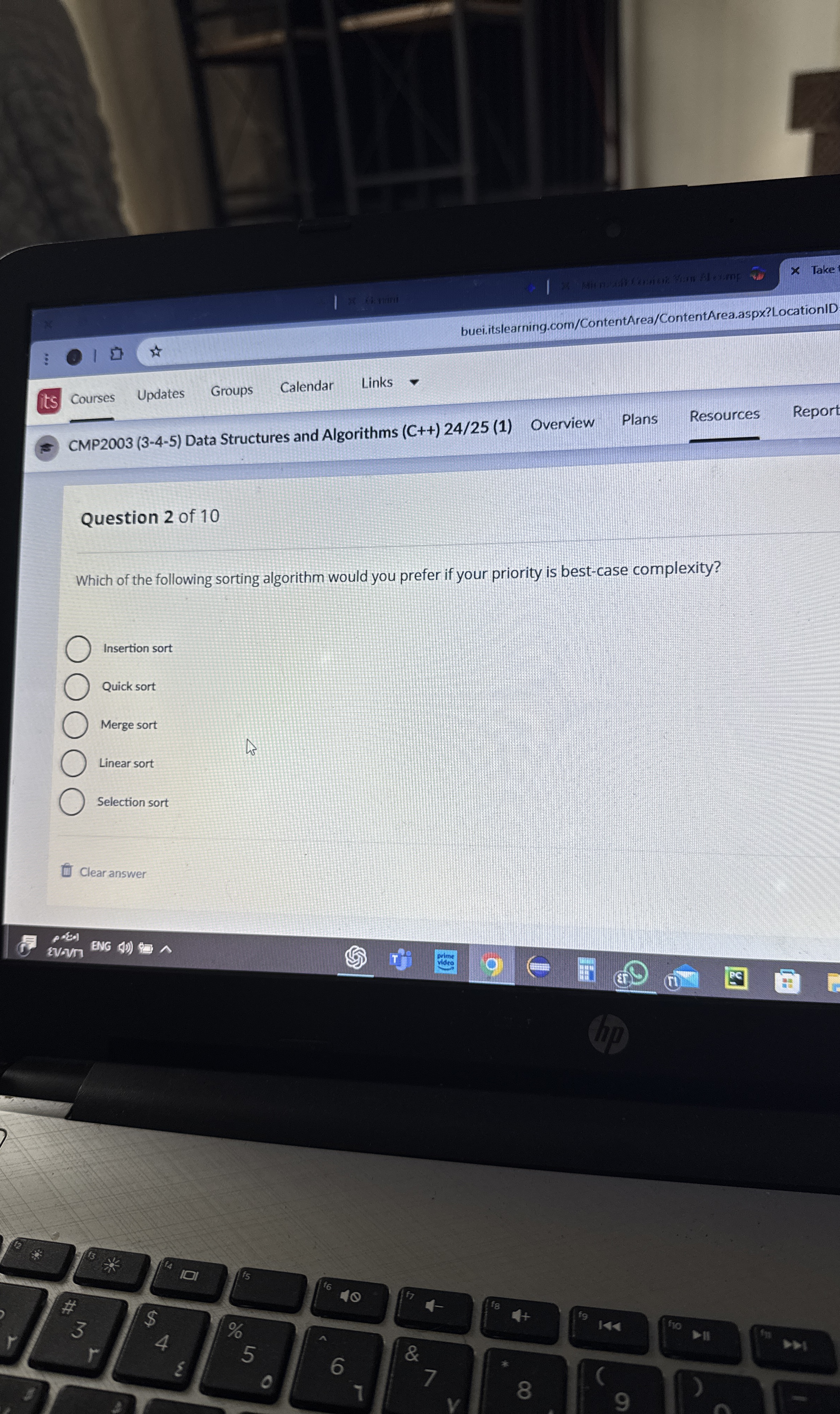 Courses Updates Groups Calendar Links Question 2