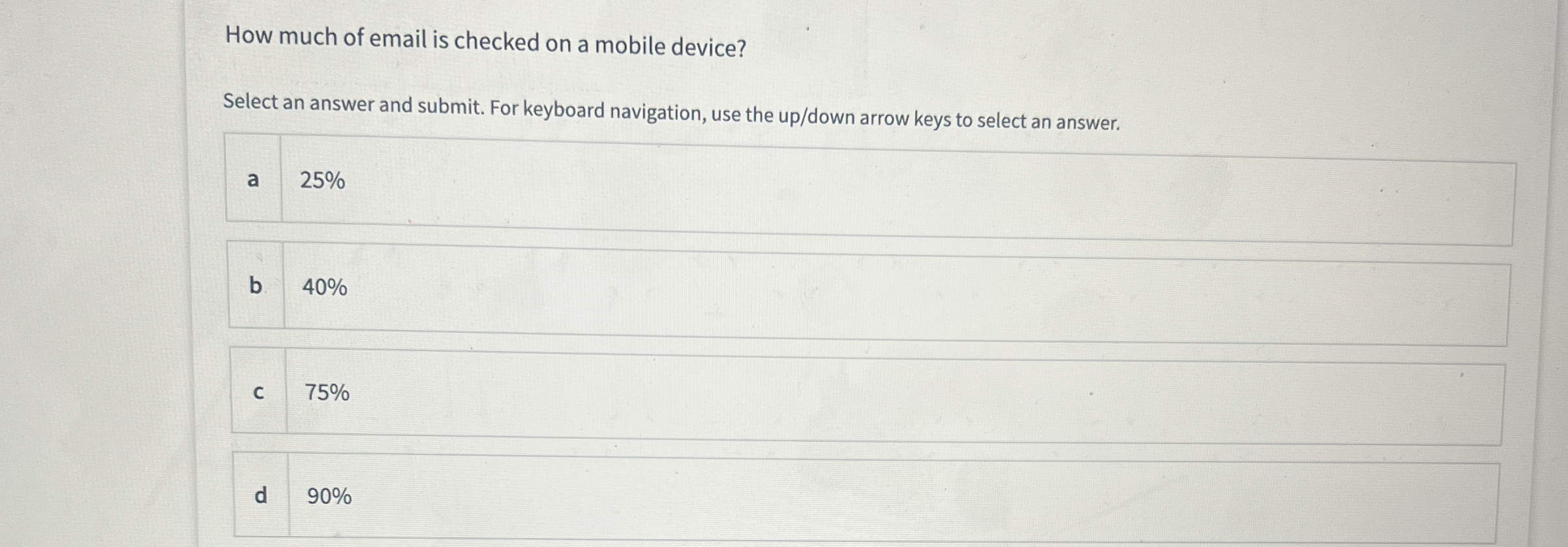 How much of email is checked on a mobile device?