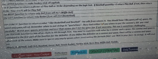 Mar UPPER function to make hockey stick all