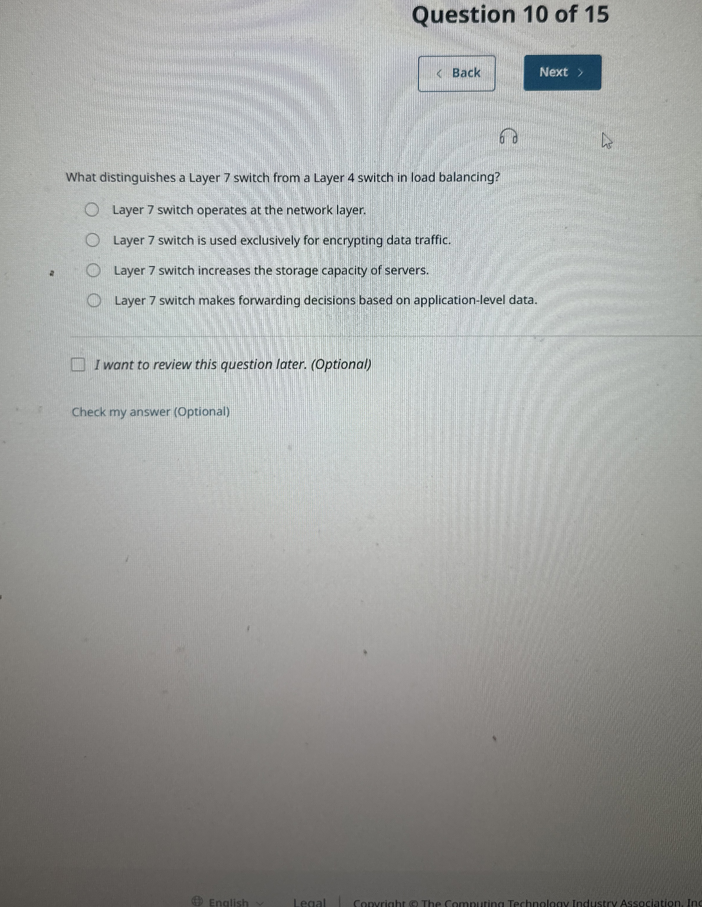 Question 1 0 of 1 5 Back What distinguishes a