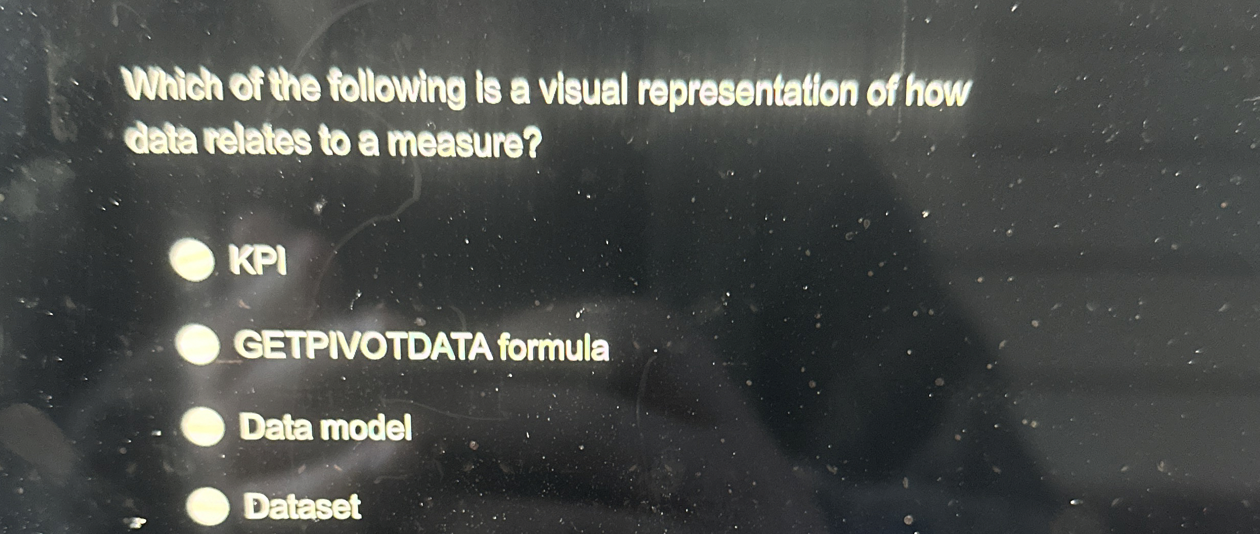 Which of the following is a visual representation