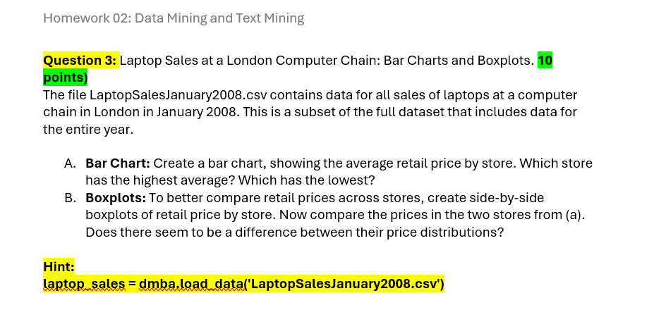 Homework 0 2 : Data Mining and Text Mining