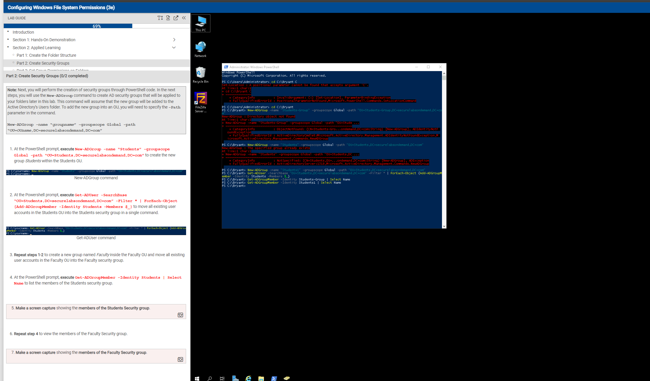 Configuring Windows File System Permissions ( 3 e