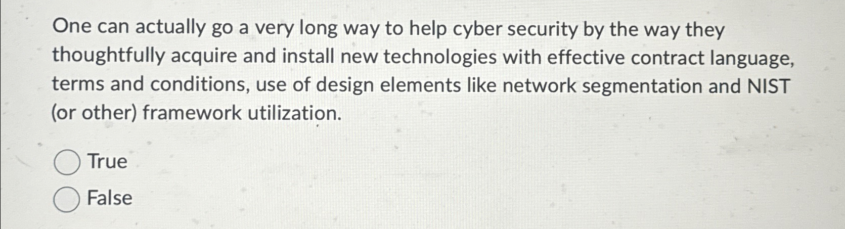 One can actually go a very long way to help cyber