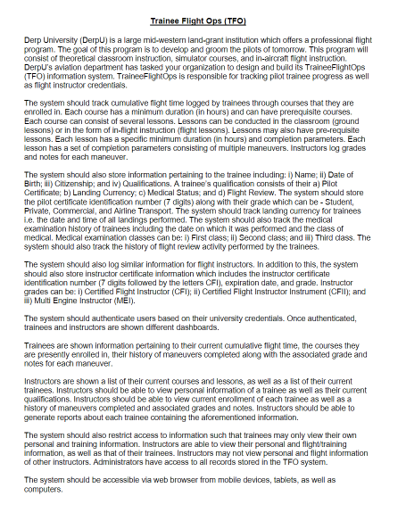 Create a physical security plan for the TFO