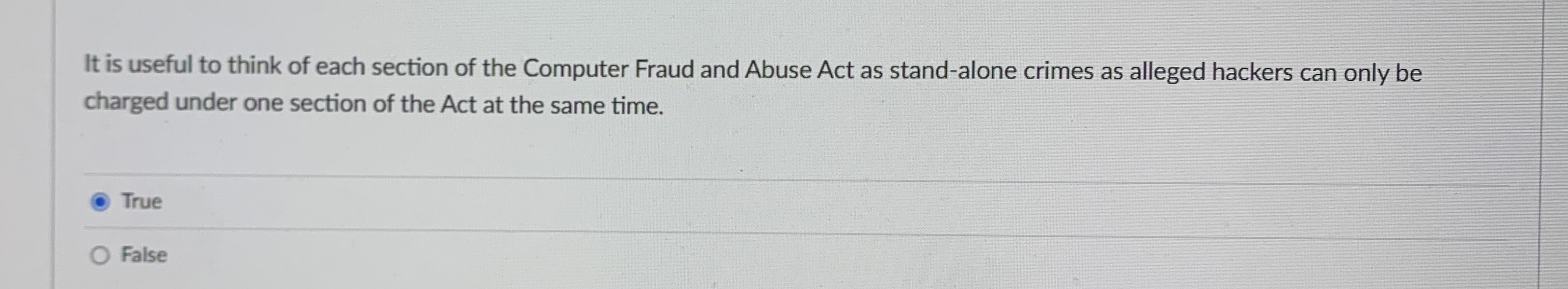 It is useful to think of each section of the