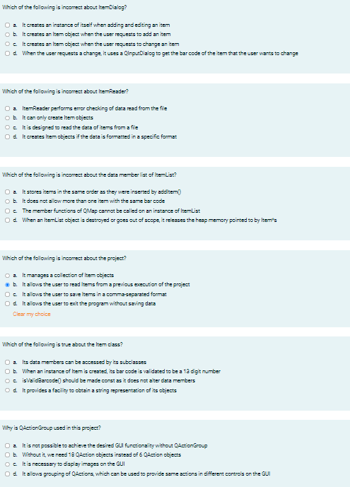 Which of the following is incorrect about