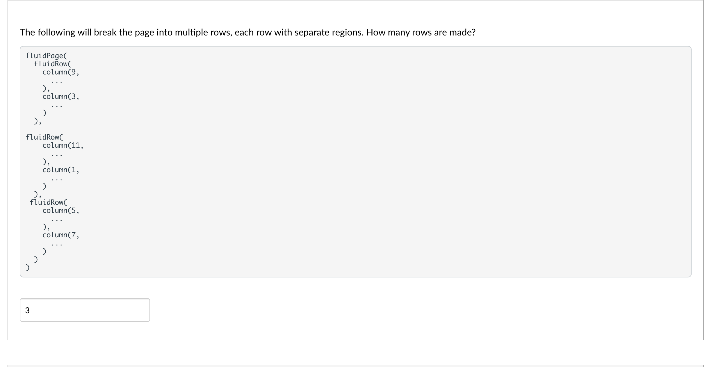 The following will break the page into multiple