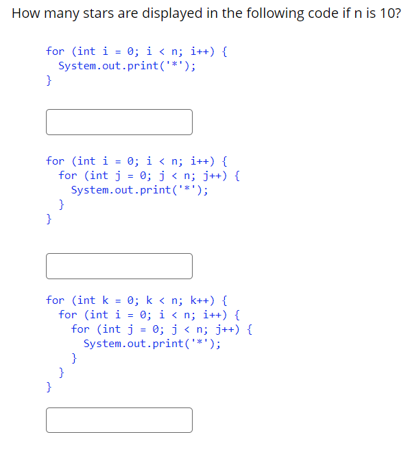 How many stars are displayed in the following