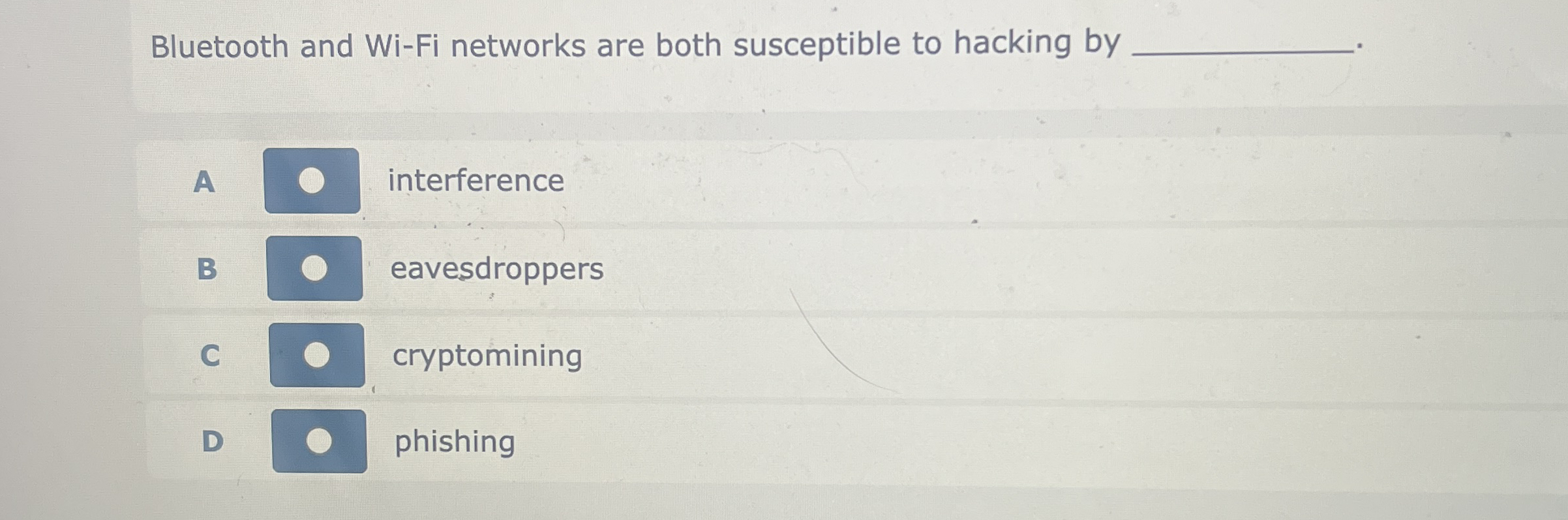Bluetooth and Wi - Fi networks are both