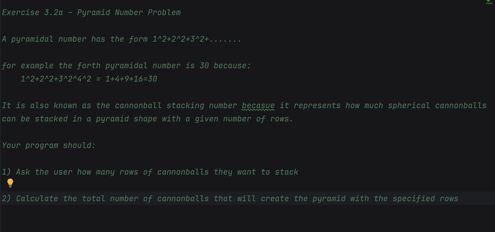 Help, this is a python program porblem Exercise 3