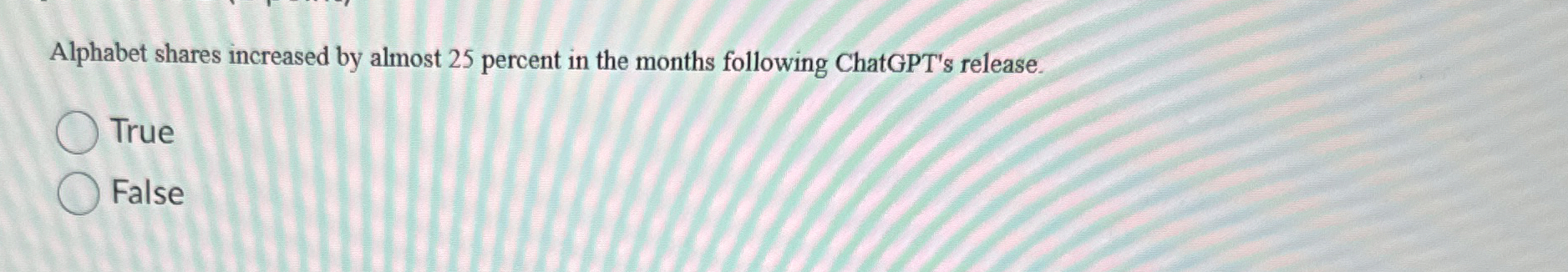 Alphabet shares increased by almost 2 5 percent