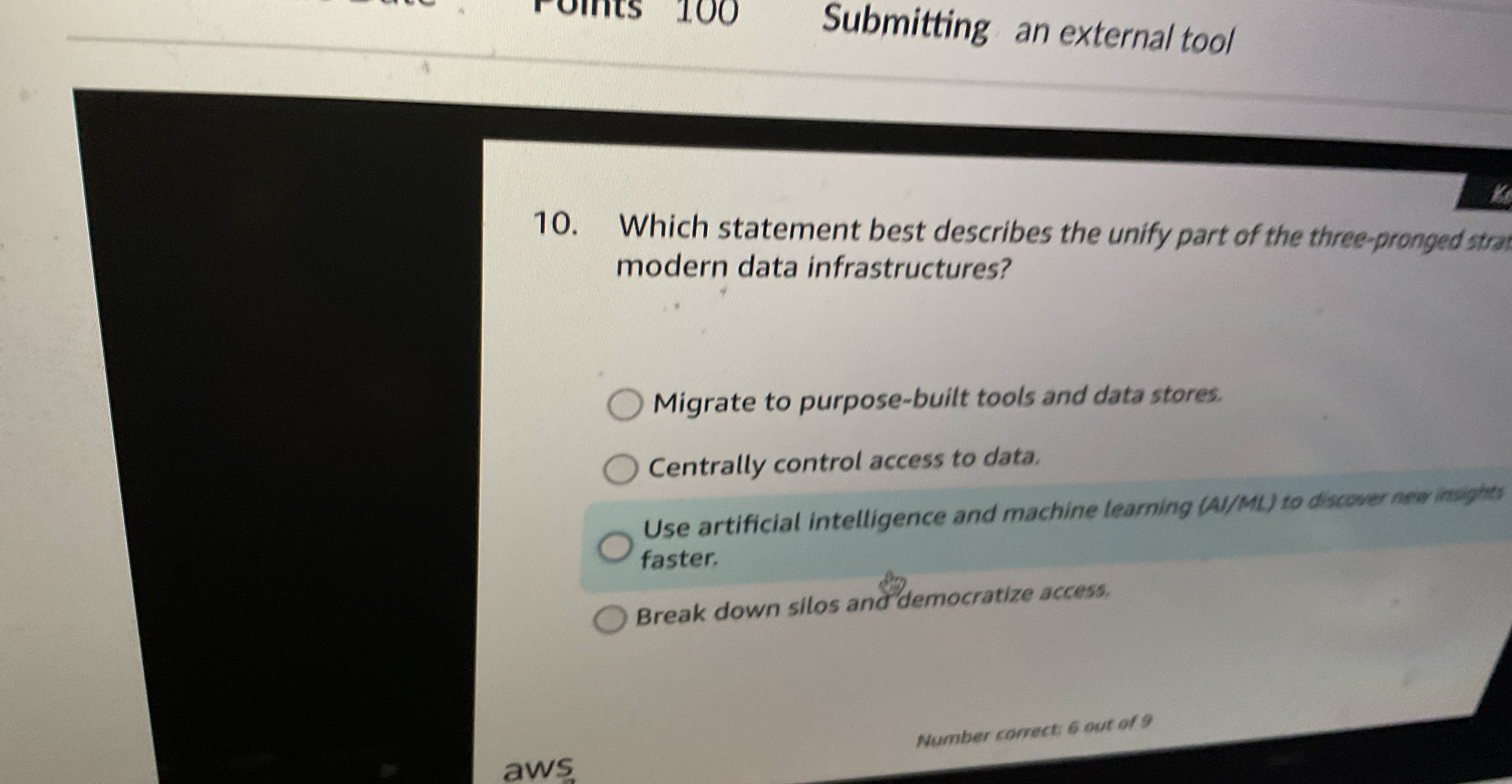 Which statement best describes the unify part of