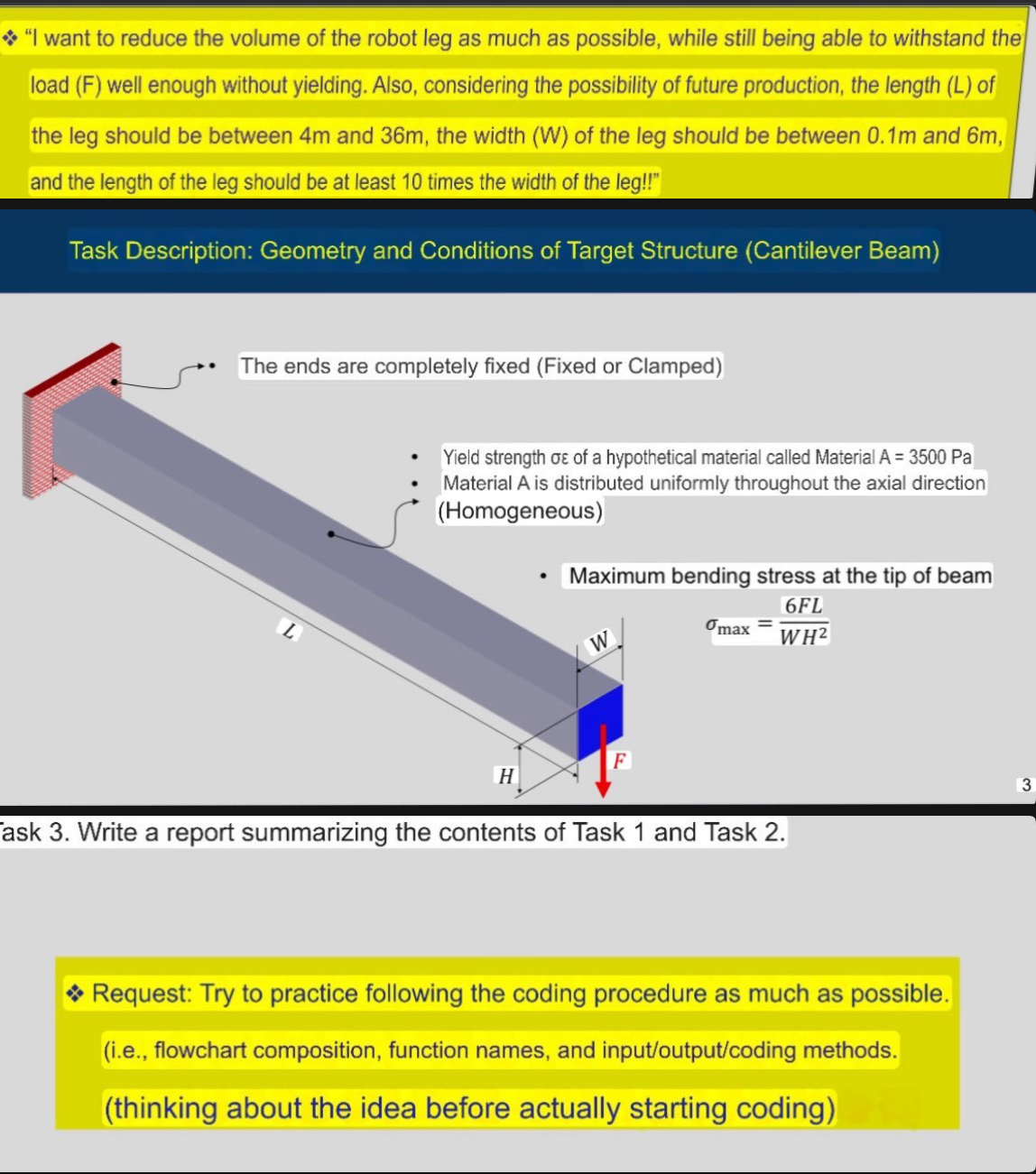 Matlab program code, future solution please! "I