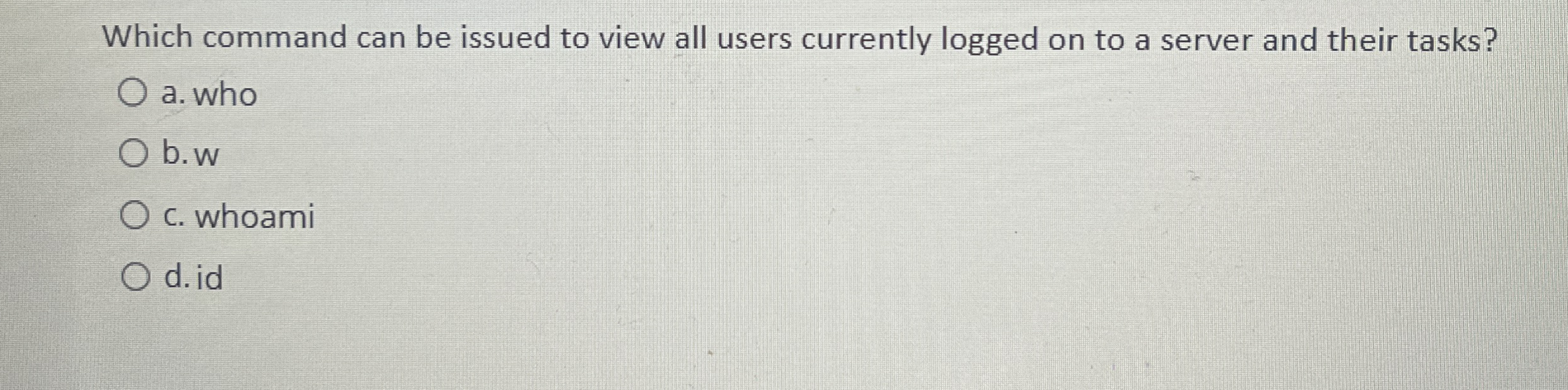 Which command can be issued to view all users