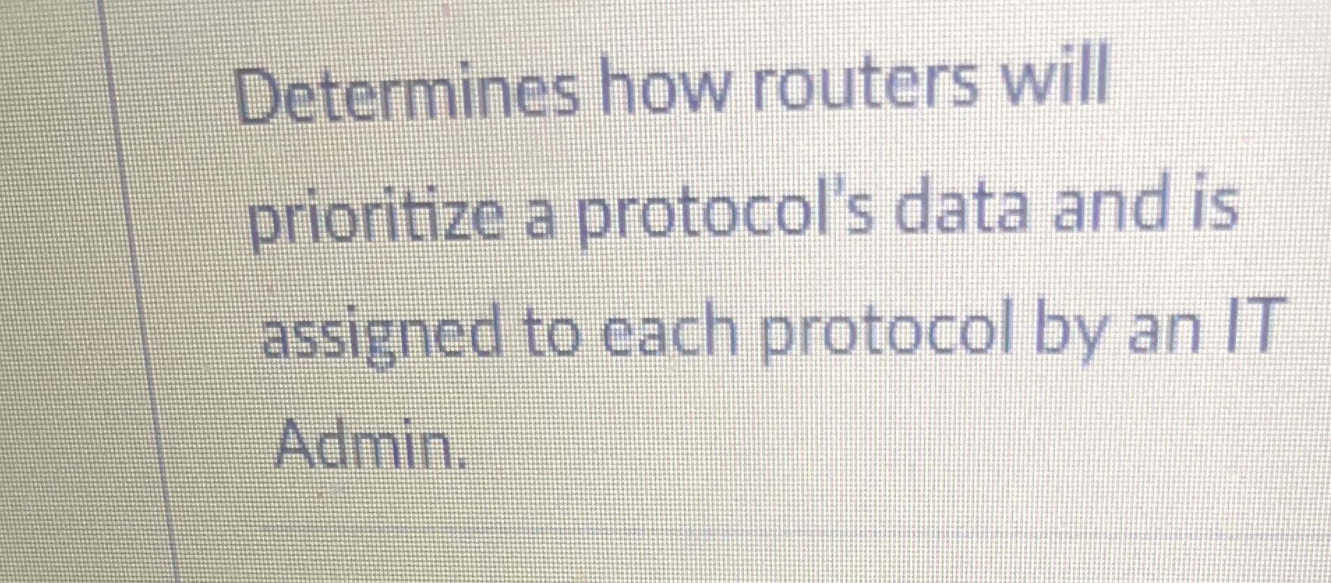 Determines how routers will prioritize a