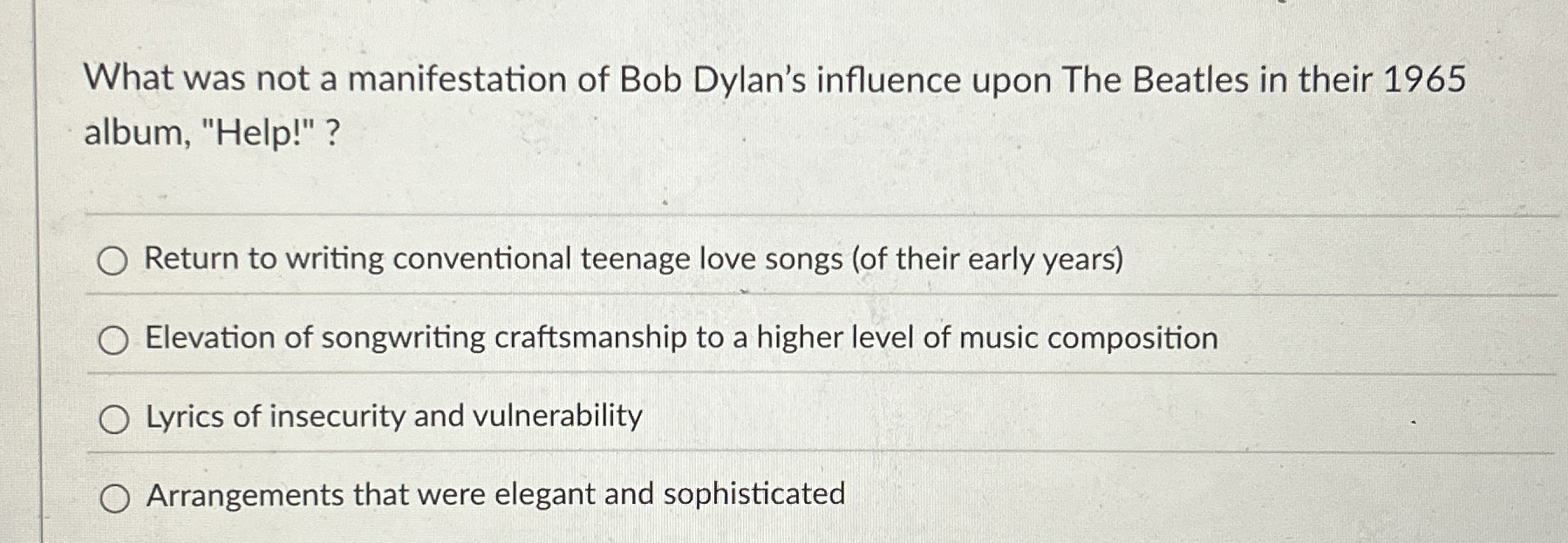 What was not a manifestation of Bob Dylan's