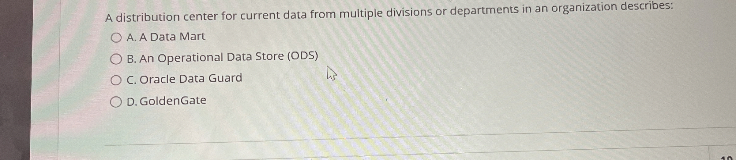 A distribution center for current data from