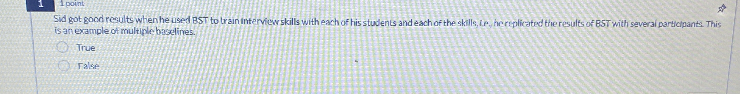 Sid got good results when he used BST to train