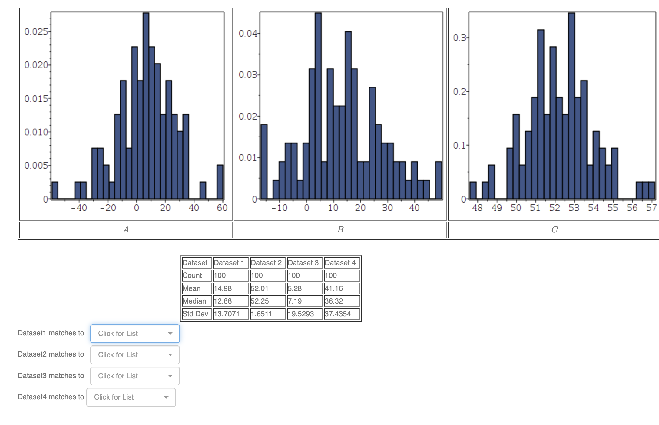 Dataset 1 matches to Dataset 2 matches to Dataset