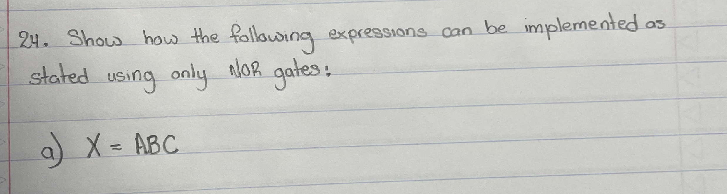 Show how the following expressions can be