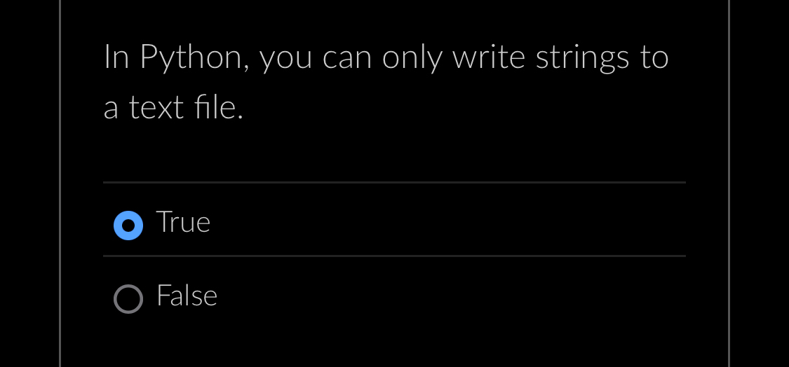 In Python, you can only write strings to a text