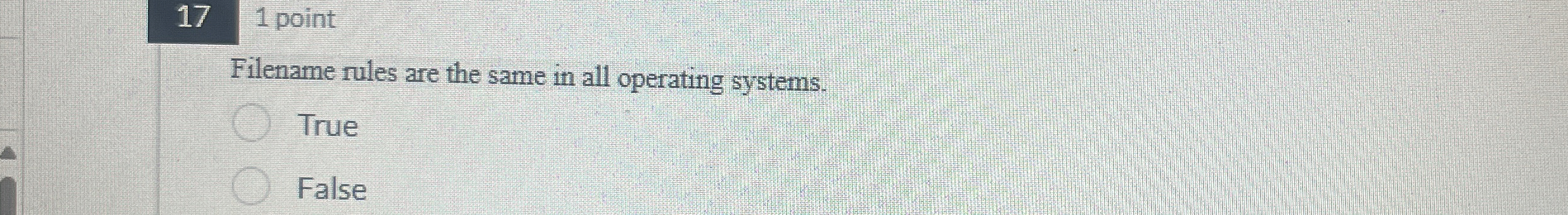 1 7 1 point Filename rules are the same in all