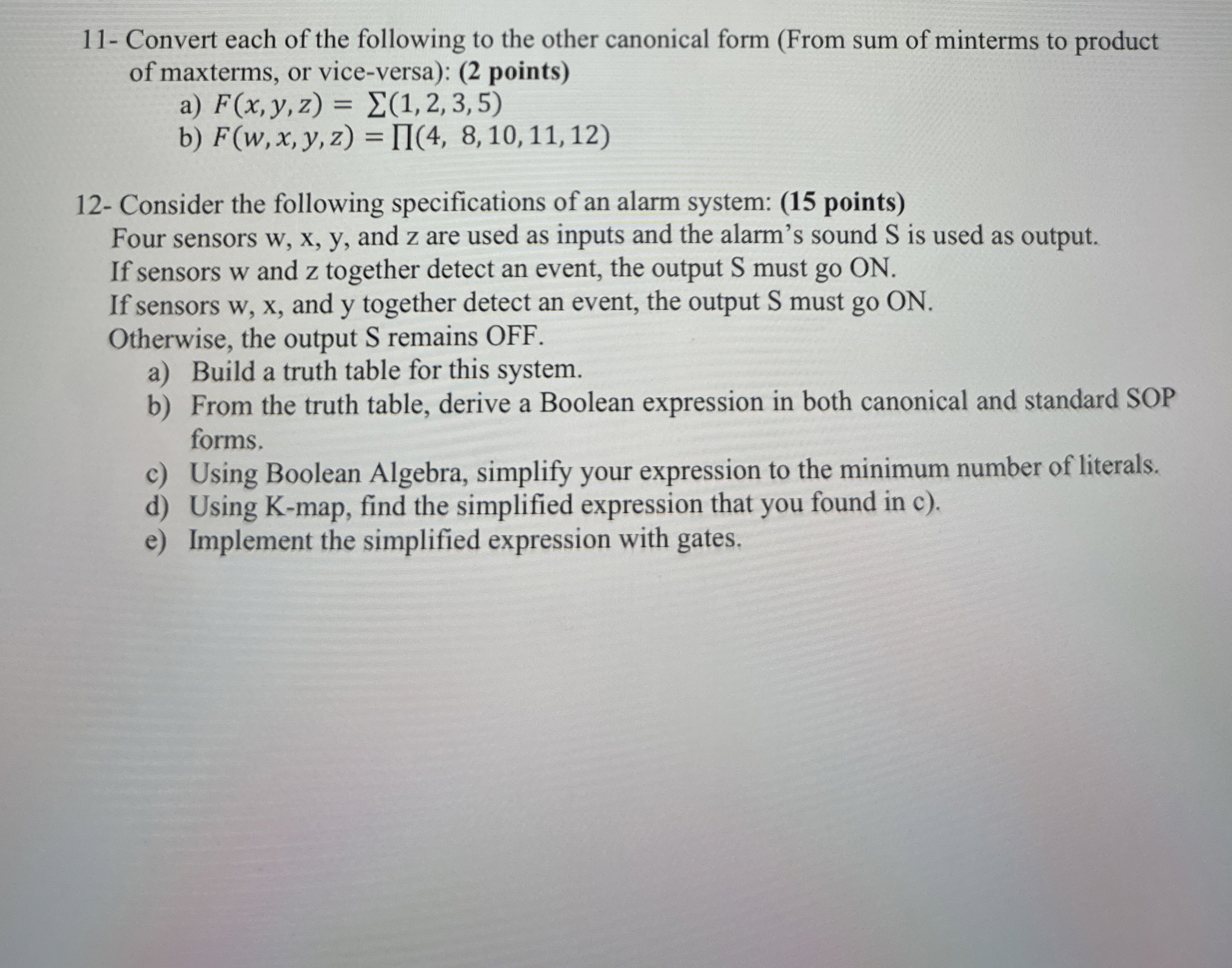 1 1 - Convert each of the following to the other