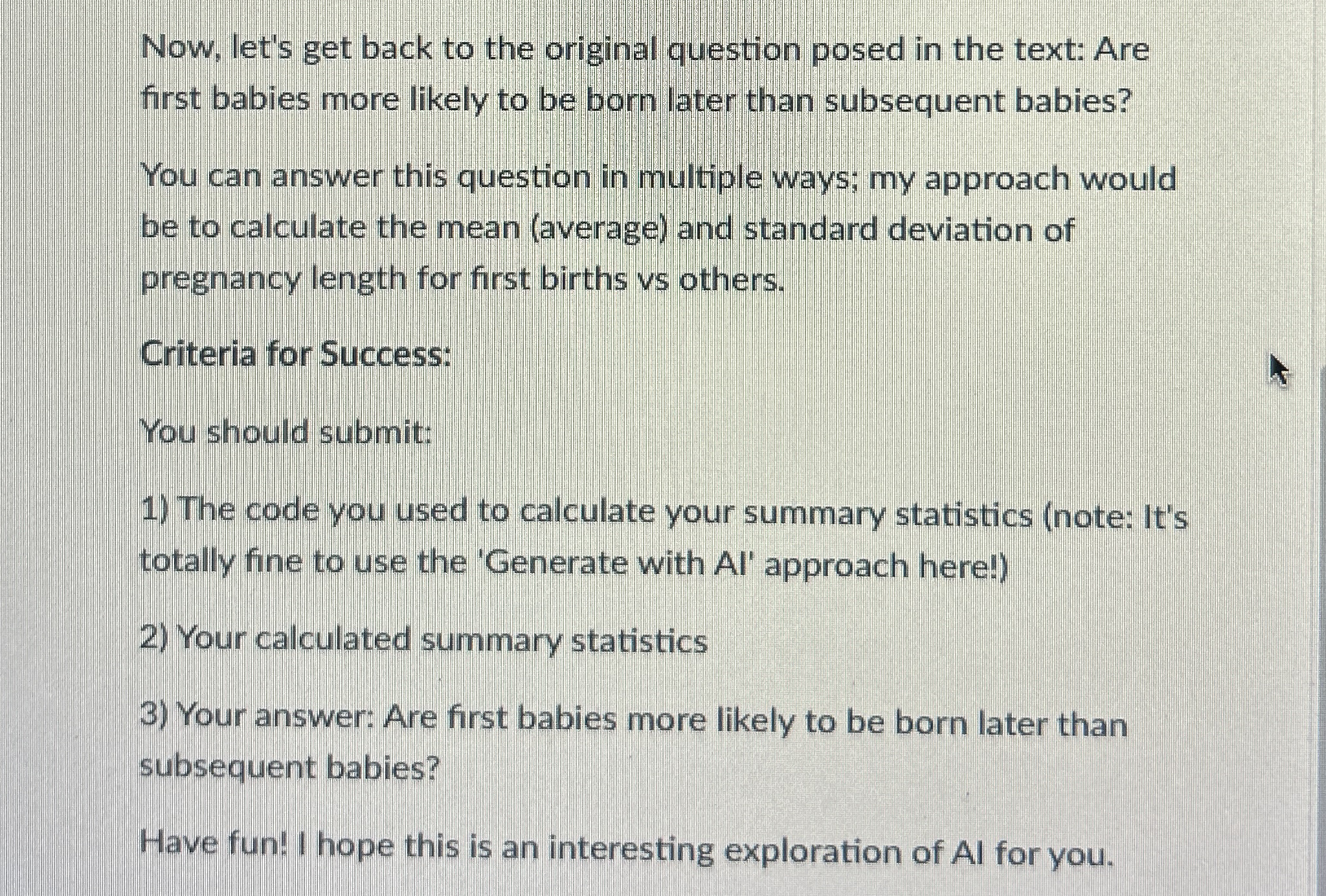 Now, let's get back to the original question