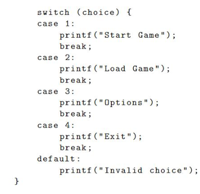 Convert the following switch construct into an IF