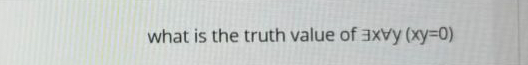 what is the truth value of ) = ( 0