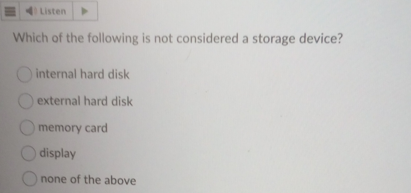 Which of the following is not considered a