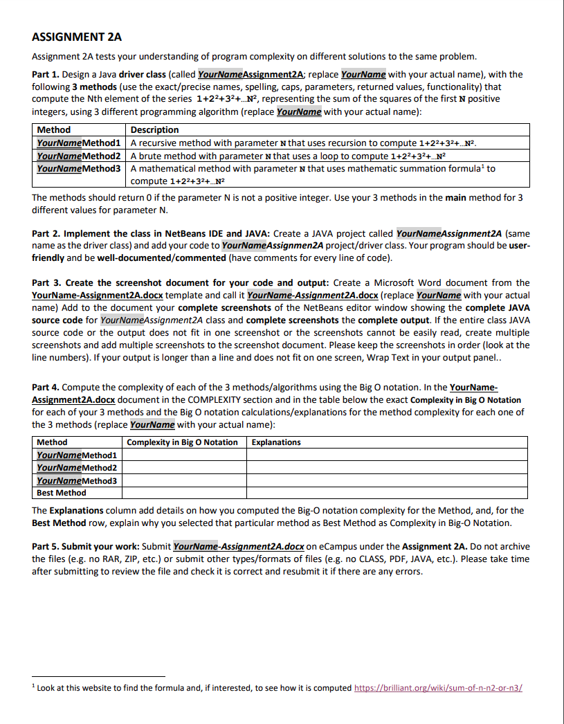 ASSIGNMENT 2 A Assignment 2 A tests your