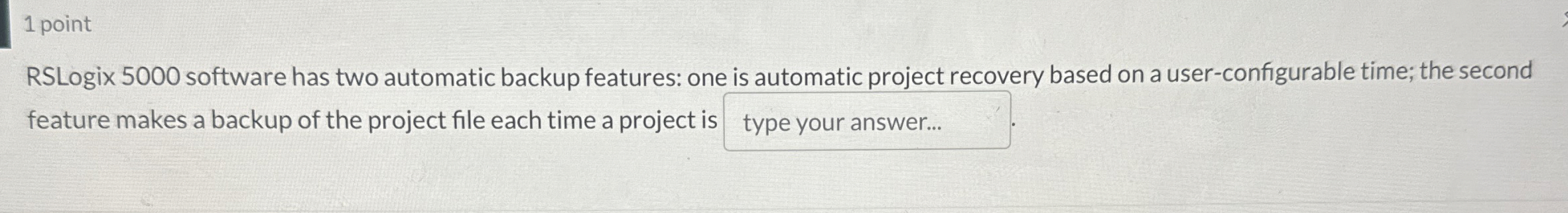 1 point RSLogix 5 0 0 0 software has two