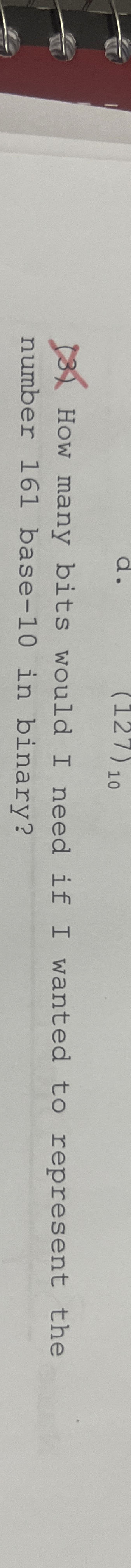 5 3 2 How many bits would I need if I wanted to