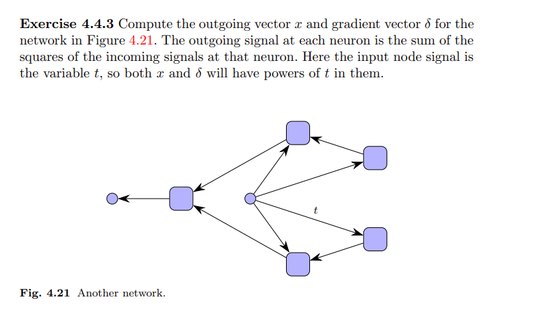 Exercise 4 . 4 . 3 Compute the outgoing vector \