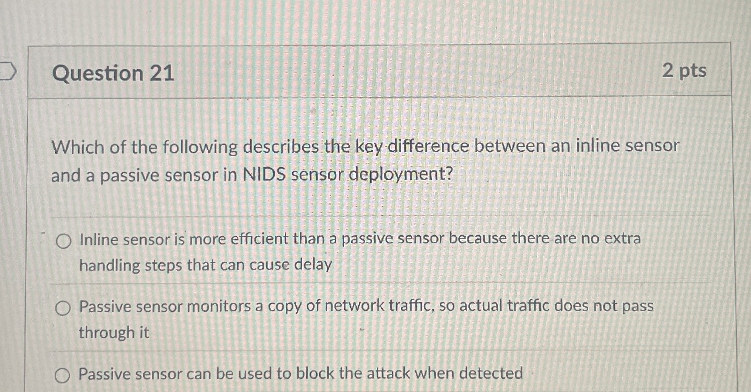 Question 2 1 2 pts Which of the following