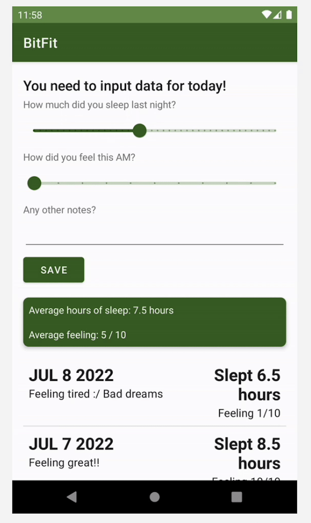 Using android studio and Kotlin or java ( Please